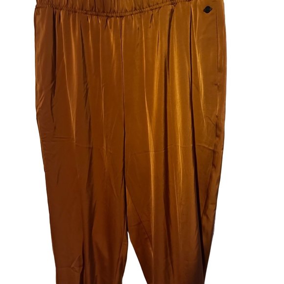 Calia brown jogger hem pants super soft fall harvest size L - Picture 3 of 8